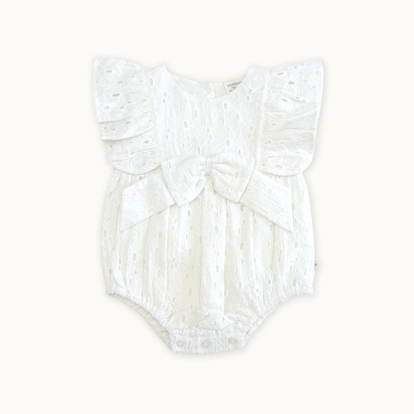 Eyelet Big Bow Romper