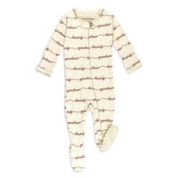 Organic Zipper Footie