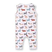 Kangaroo Pocket Sleeveless Baby Jumpsuit