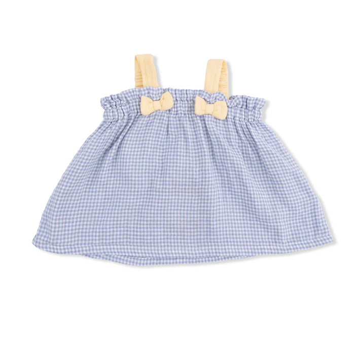 Top With Bows And Ruffle Leg Bloomer