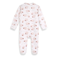 Organic Jersey Zipper Baby Footie