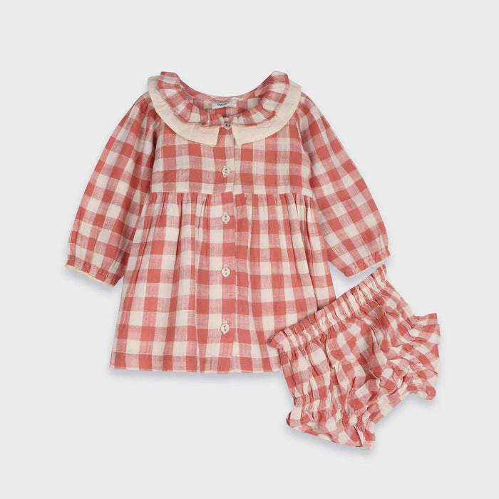 Holly Gingham Baby Dress & Bloomer