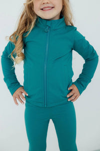 Full Zip Ruffle Active Jacket