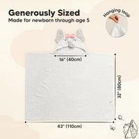 Playpals Hooded Baby Bath Towels