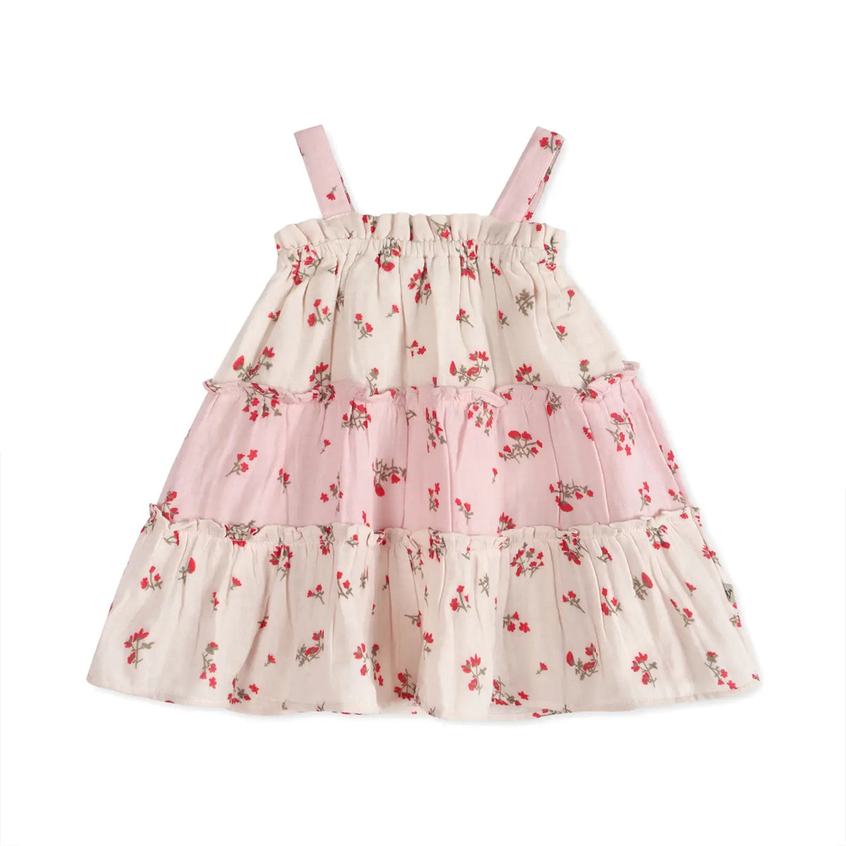 Bijou Tiered Floral Dress And Bloomer