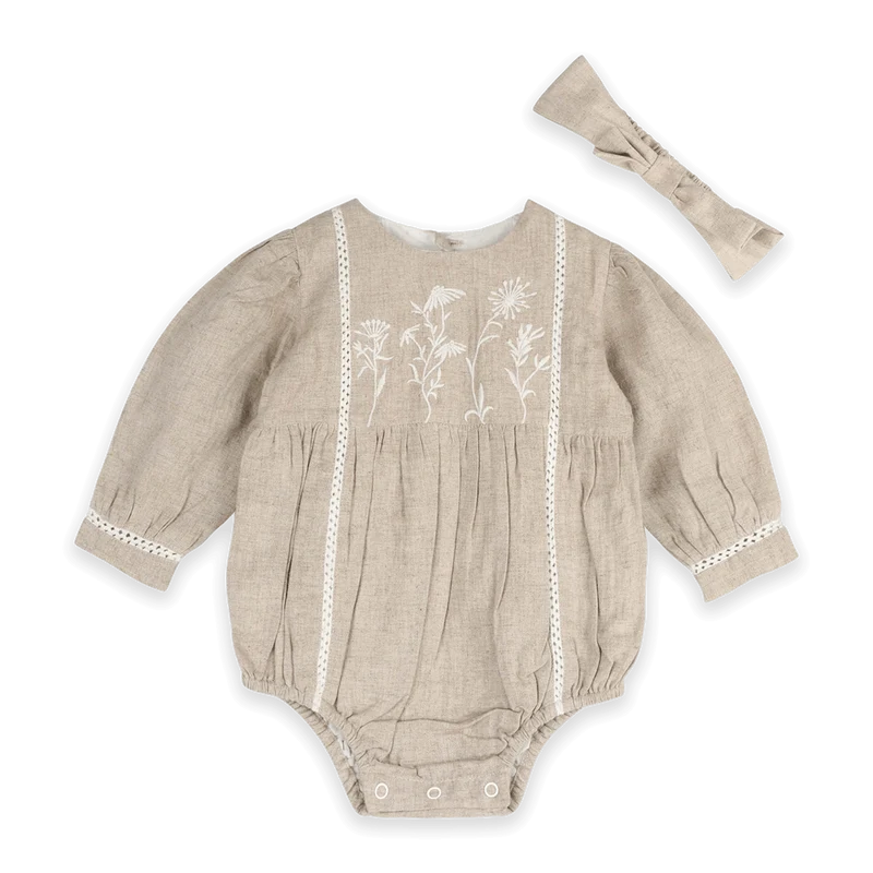 Romper & Headband Set (Organic Cotton)