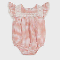 Sofia Gingham Bubble Romper