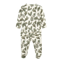 Brushed Ruffle Footed Romper