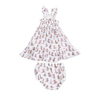 Smocked Ruffle Sundress and Bloomer