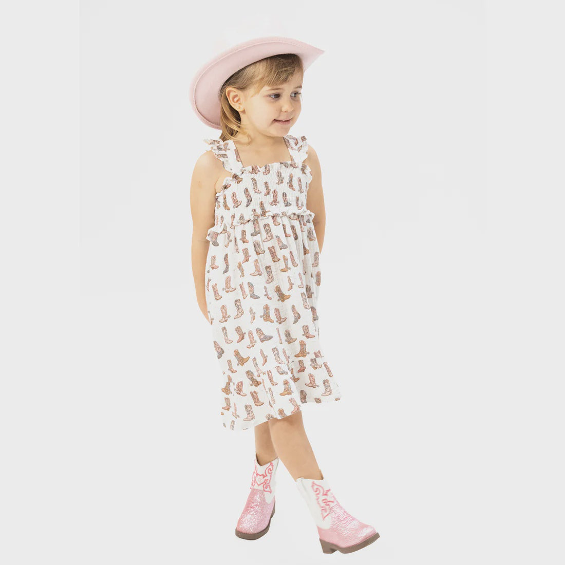 Smocked Ruffle Sundress and Bloomer