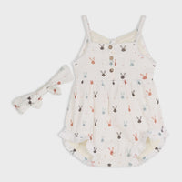 Muslin Baby Romper & Headband