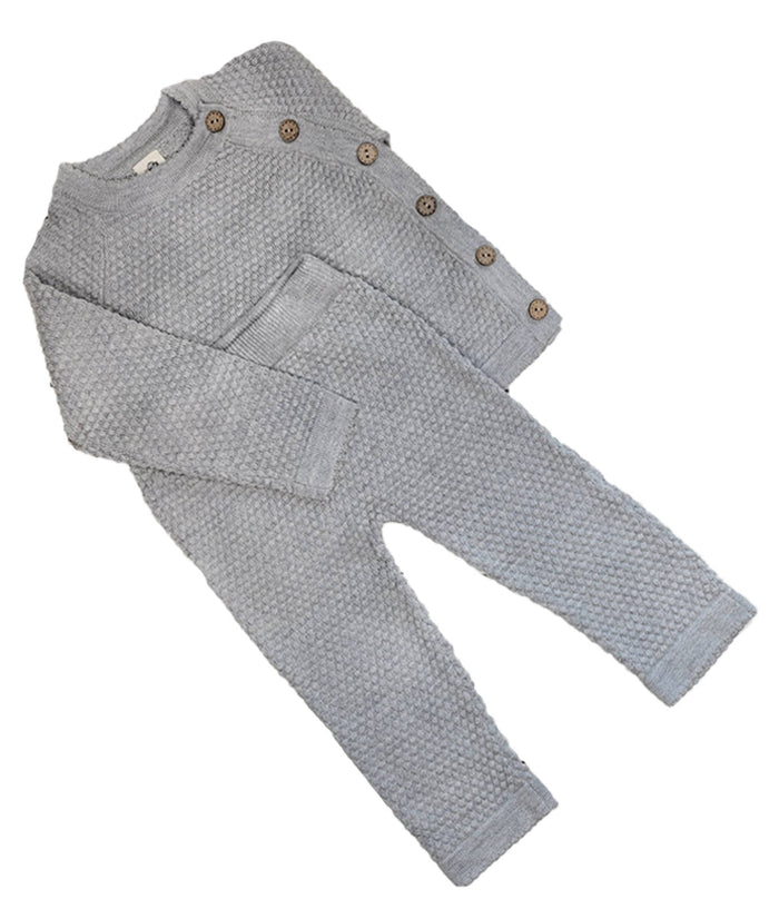 Gray 2pc Baby Outfit Set