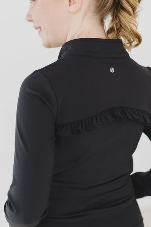 Full Zip Ruffle Active Jacket