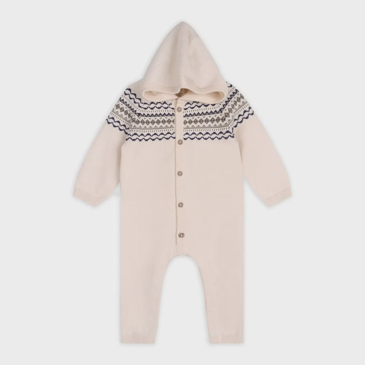 Sweater Knit Hooded Jumpsuit