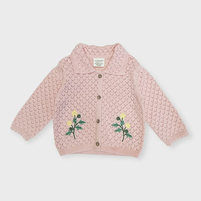Knit Collar Cardi Shirt (Organic)