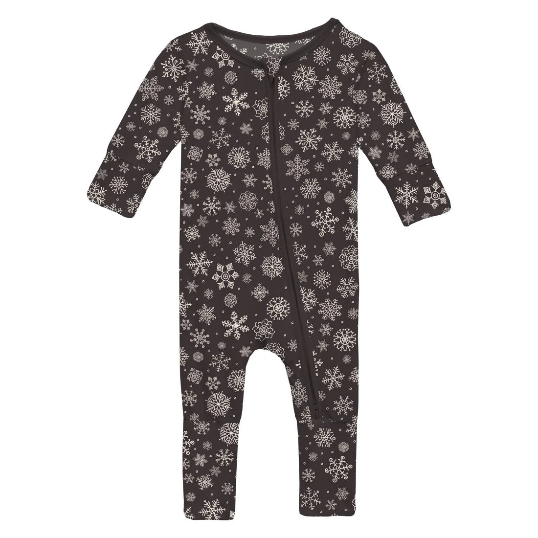 Print Footie 2 way Zipper