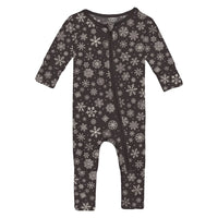 Print Footie 2 way Zipper