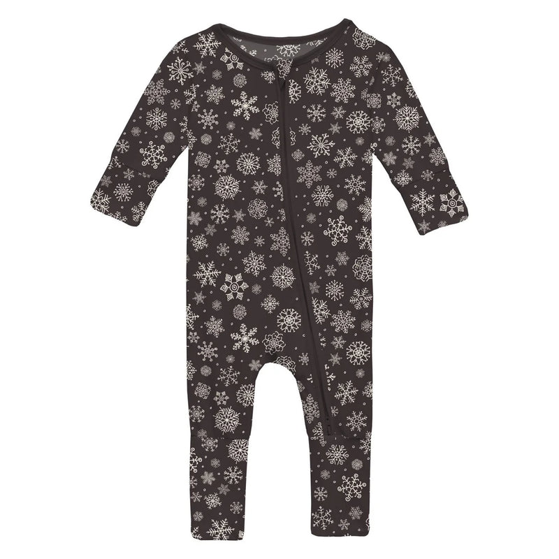 Print Footie 2 way Zipper