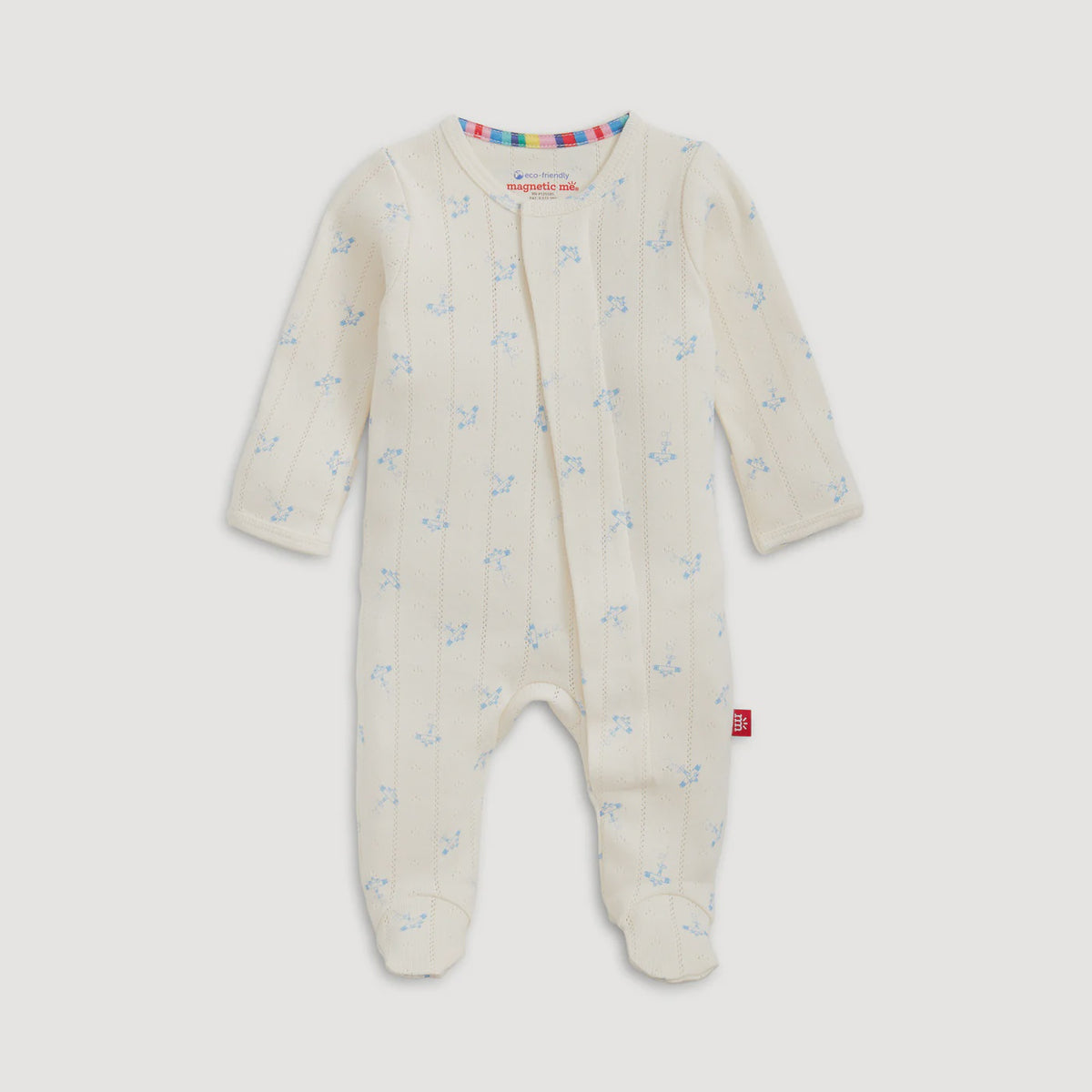 Pointelle Magnetic Footie