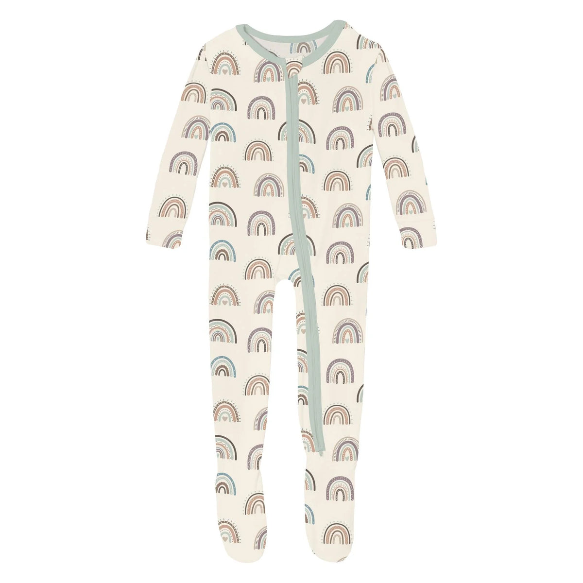 Muffin Ruffle Footie w/ 2 way Zip