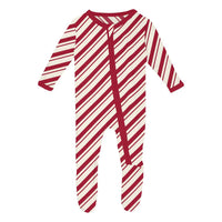 Print Footie 2 way Zipper