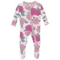 Footie 2 way Zipper