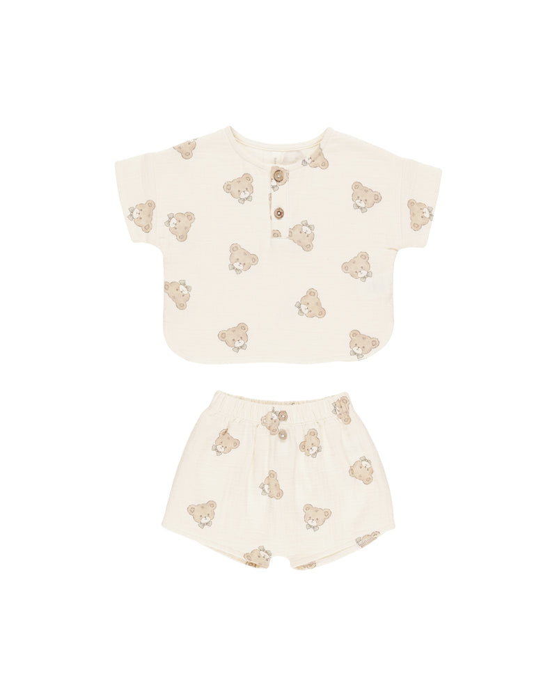 Woven Boxy Top & Short Set