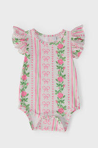 Short Sleeve Flutter Bodysuit