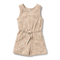 Organic Playsuit with Drawstring Waist