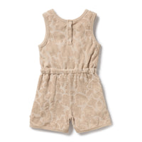 Organic Playsuit with Drawstring Waist