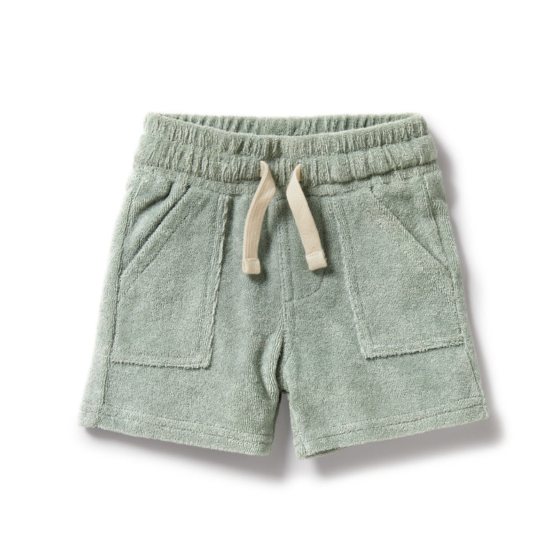 Organic Terry Shorts with Pockets