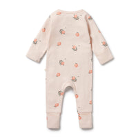 Organic Pointelle Zipsuit with Feet
