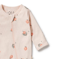 Organic Pointelle Zipsuit with Feet