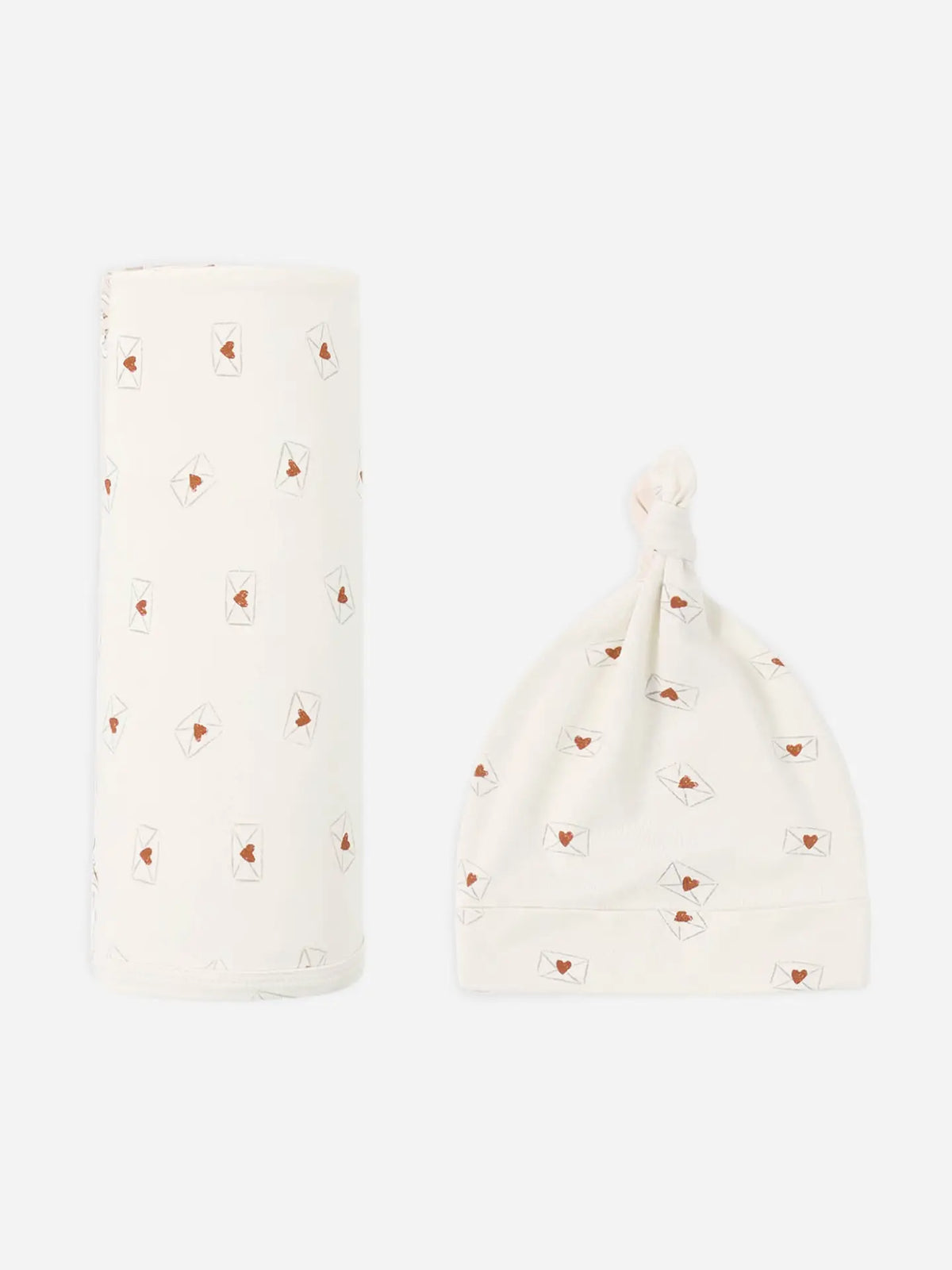 Bamboo Swaddle + Knotted Hat