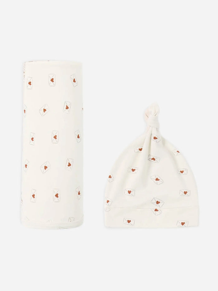 Bamboo Swaddle + Knotted Hat