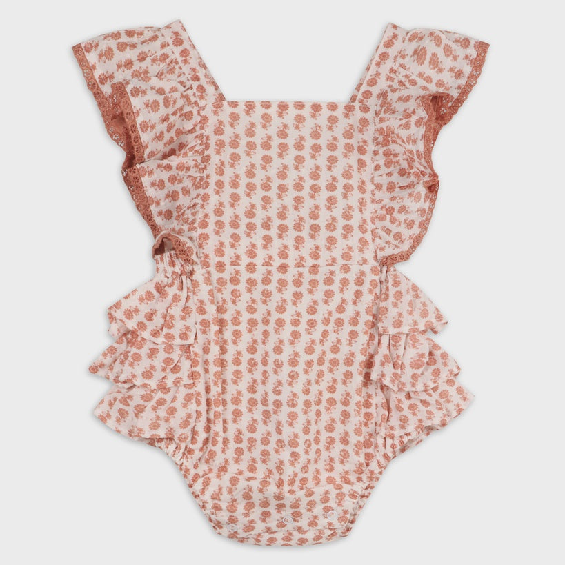 Vienna Dotted Baby Romper