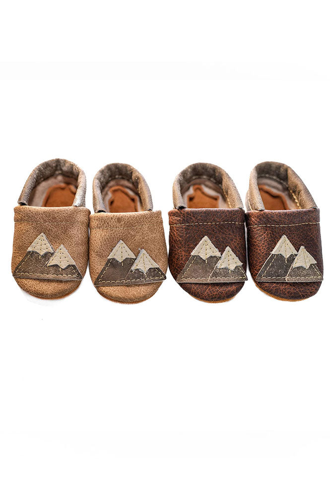 Mountains Leather Baby Shoes