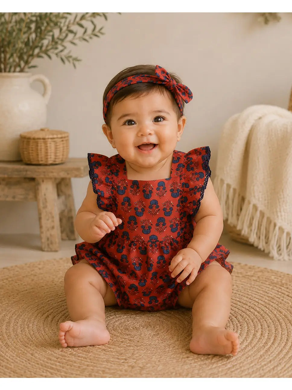 Romper & Headband Set (Organic Cotton)