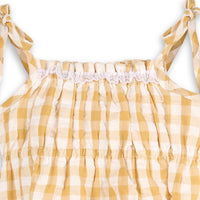 Lola Shoulder Tie Baby Romper