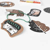 Woodland Lacing Cards