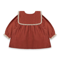 Sola Embroidered Collar Baby Dress & Bloomer
