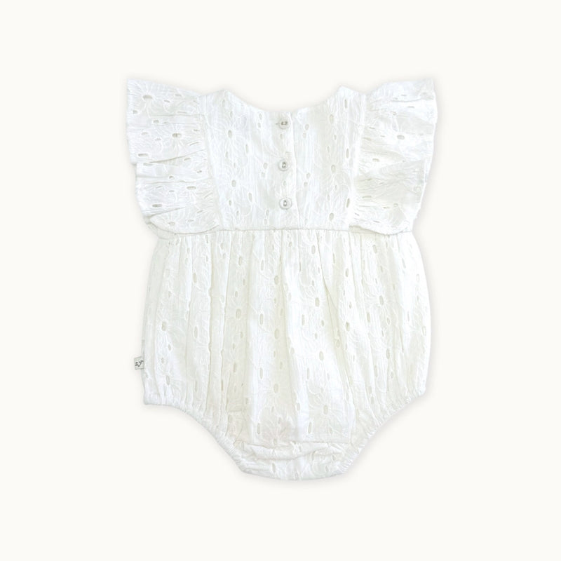Eyelet Big Bow Romper