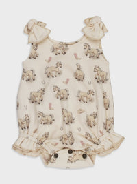Organic Bowtie Shoulder Bodysuit