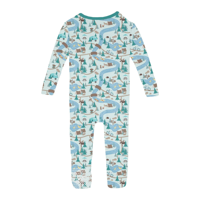 Print Convertible Sleeper w/ Zipper